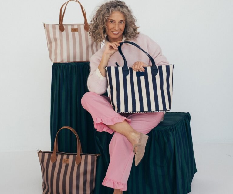 Stripes Beige Mommy's Bag - Image 4