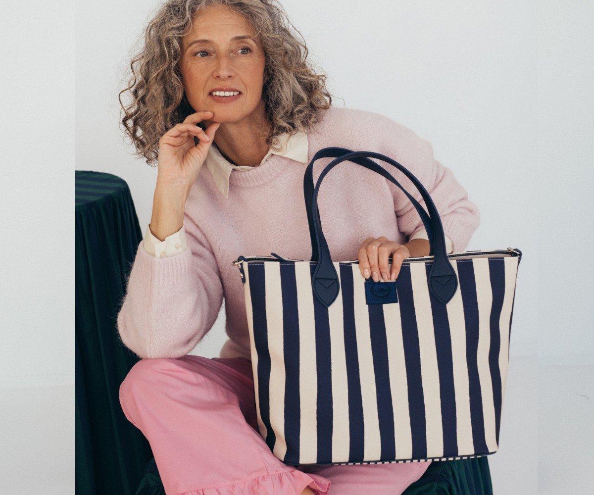 Stripes Beige Mommy's Bag - Image 3