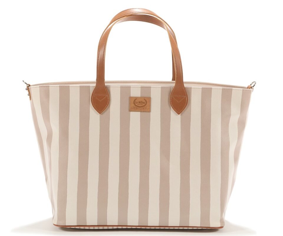 Stripes Beige Mommy's Bag